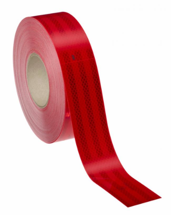 3M : แถบสะท้อนแสงติดรถไดมอนด์เกรด สีแดง 3M Conspicuity Marking For Vehicle_ Red Color