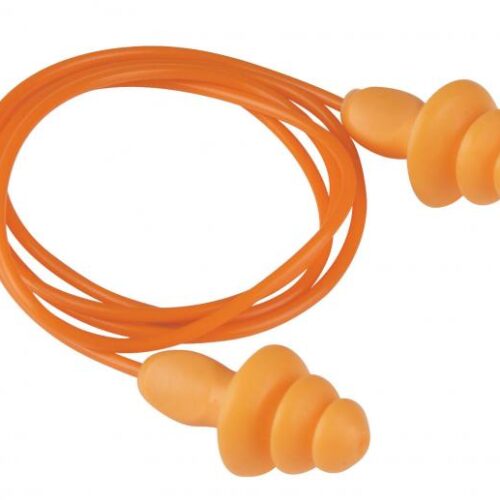 3M : 1270 ปลั๊กที่อุดหูลดเสียง (Earplug) สายพีวีซี (สายสีส้ม) - Image 3