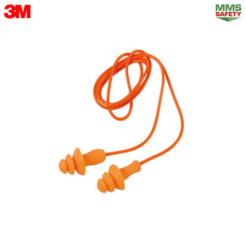3M : 1270 ปลั๊กที่อุดหูลดเสียง (Earplug) สายพีวีซี (สายสีส้ม)