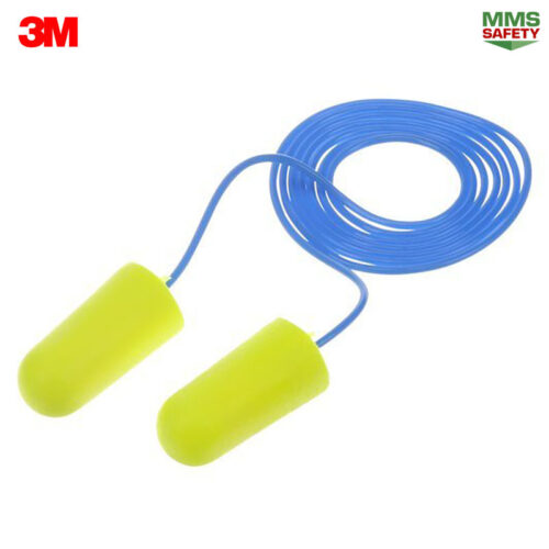 3M : 311-1250 ปลั๊กอุดหูลดเสียง สีเหลืองมีสาย 200คู่/กล่อง