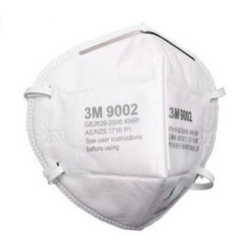 3M รุ่น 9002 หน้ากากป้องกันฝุ่น ละออง แบบพับได้ 50 ชิ้น/กล่อง