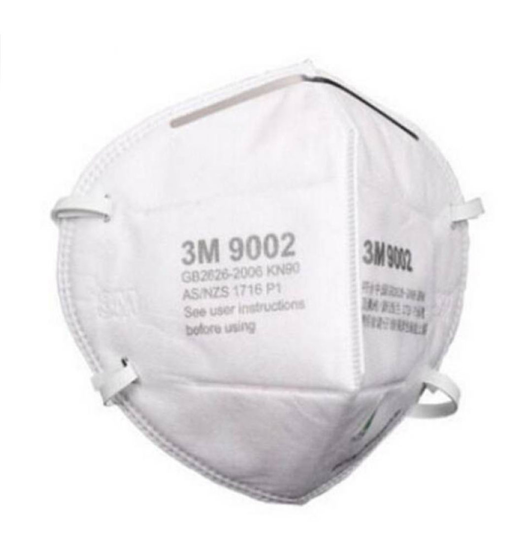 3M รุ่น 9002 หน้ากากป้องกันฝุ่น ละออง แบบพับได้ 50 ชิ้น/กล่อง