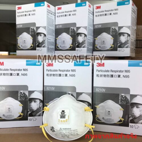 3M : 8210V หน้ากาก N95 ป้องกันฝุ่นและละออง (10ชิ้น/กล่อง) - Image 3