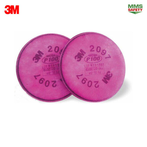 3M : 2097 P100 แผ่นกรองไอระเหยสารอินทรีย์(2ชิ้น/ห่อ)