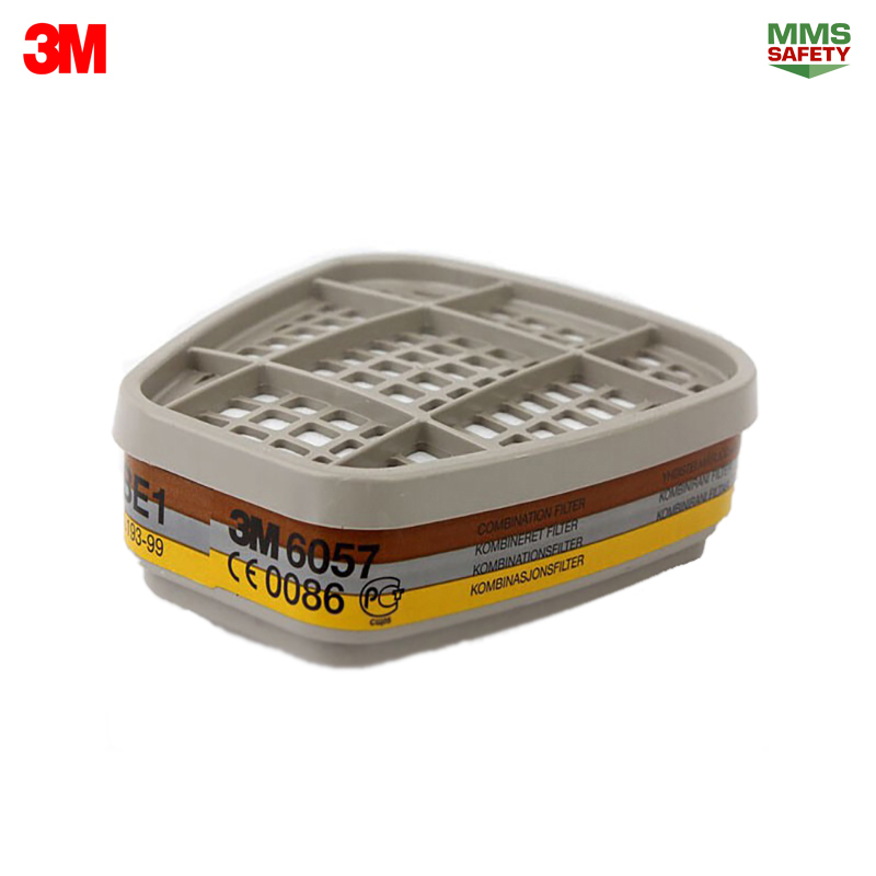 3M : 6057 ตลับกรอง ไอระเหยสารตัวทำละลาย กรดแก๊ส
