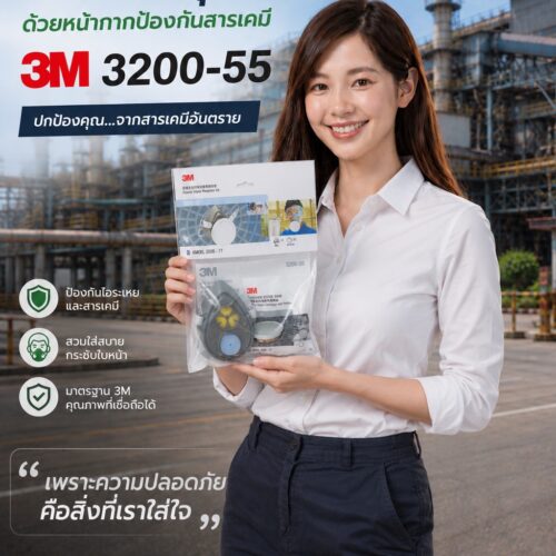 3M : 3200-55 ชุดหน้ากากป้องกันยาฆ่าแมลง