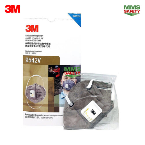 3M : 9542V หน้ากากคาร์บอน คล้องศรีษะ 1 กล่อง (บรรจุ 20 ชิ้น)