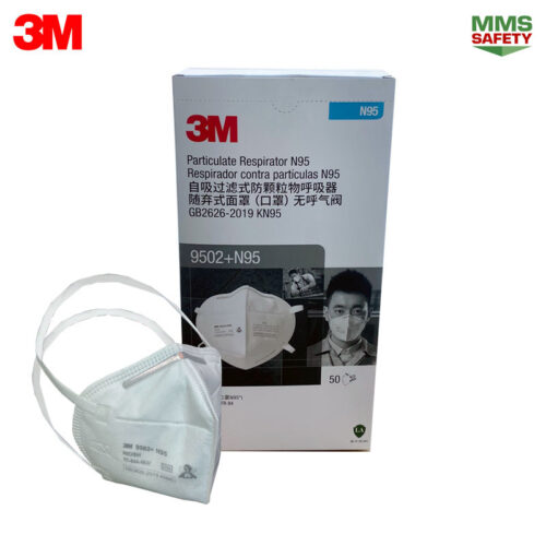 3M : 9502+ หน้ากากกรองอนุภาค มาตรฐาน N95