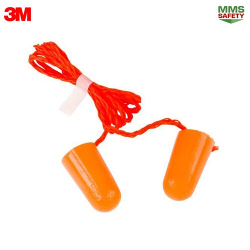 3M : 1110 ปลั๊กอุดหูลดเสียง (Earplug) ลดเสียง มีสาย 1 กล่อง (100คู่/กล่อง)