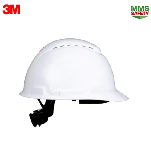 3M : H-701SFV-UV หมวกนิรภัยสีขาวมีรู