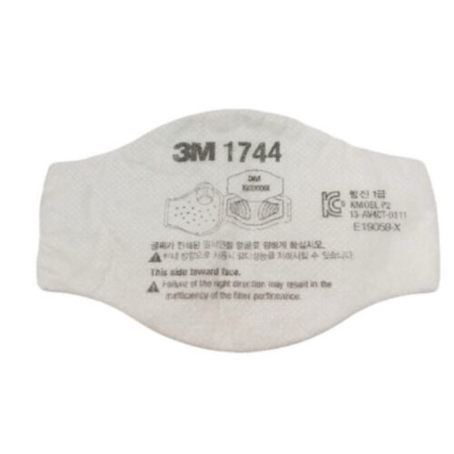 3M : 1744 แผ่นกรองอนุภาค P2, 10ชิ้น/ถุง, 10ถุง/ลัง