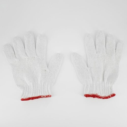 Alternative view of ถุงมือถักด้ายคอตตอน 400 กรัม รุ่น 9701 (ขอบแดง)