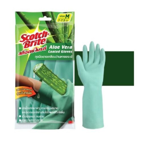 3M : ถุงมือยางเคลือบว่านหางจระเข้ ขนาดกลาง/ใหญ่ - Image 2