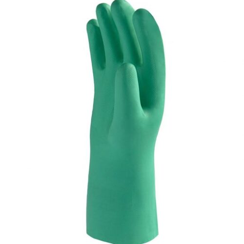 ถุงมือยี่ห้อ DEXTOR ไนไตร สีเขียว