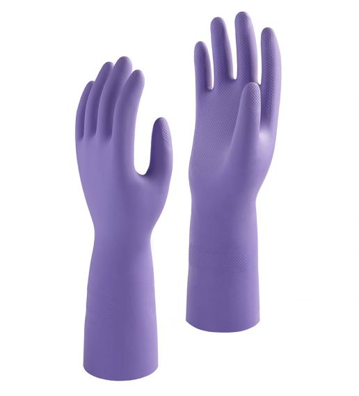 ถุงมือยี่ห้อ FOOD PRO สีม่วง - Image 2