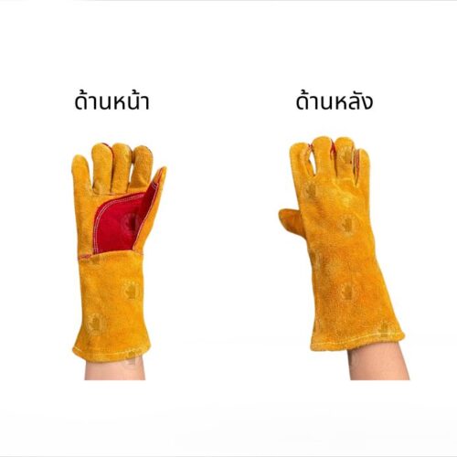 Alternative view of ถุงมือหนังรุ่น GRD01412Brown ยาว 14 นิ้ว (เเพ็ค 12 คู่)