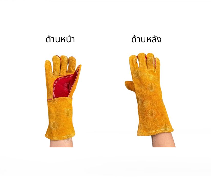 ถุงมือหนังรุ่น GRD01412Brown ยาว 14 นิ้ว (เเพ็ค 12 คู่) - Image 2