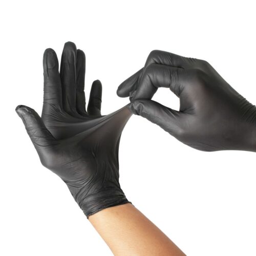 Alternative view of ถุงมือยางไนไตรสีดำ Size S,M,L YAMADA