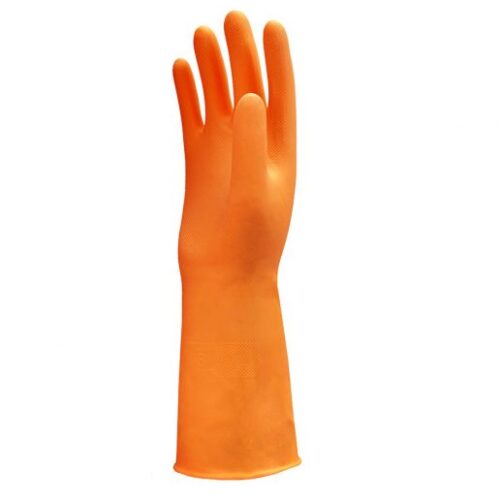ถุงมือยี่ห้อ FOOD PRO สีส้ม