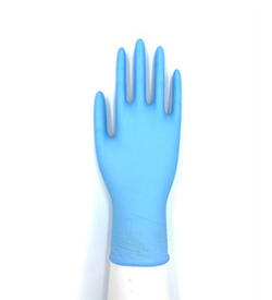 Alternative view of master glove มาสเตอร์โกลฟ ถุงมือไนไตร 4 กรัม สีฟ้า