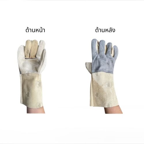 Alternative view of ถุงมือหนังกลับทั้งชิ้น ยาว12นิ้ว รุ่น DC1201 (เเพ็ค 1 คู่)