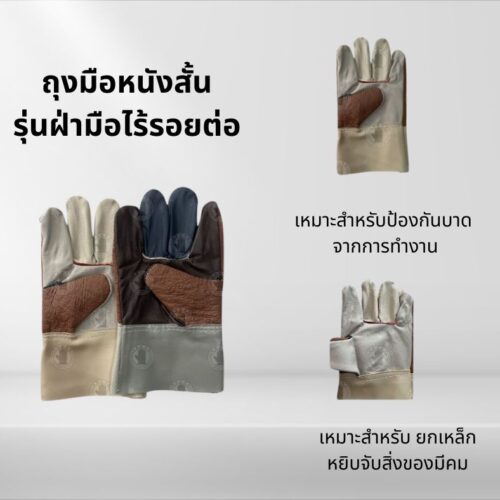 ถุงหนังฝ่ามือไร้รอยต่อ เเฟนซี ยาว 10 นิ้ว รุ่นB01001_Cool ( เเพ็ค 1 คู่ )