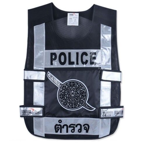 เสื้อจราจรตำรวจ รุ่น BL-6245U สีดำ - Image 2