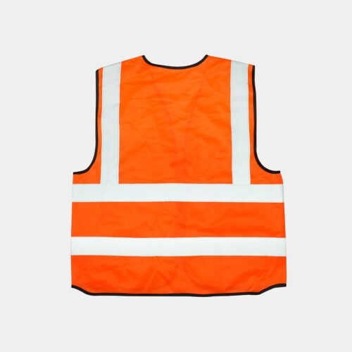 เสื้อจราจรมีกระเป๋า OR-6666PK สีส้มแถบสีเงิน YAMADA - Image 10