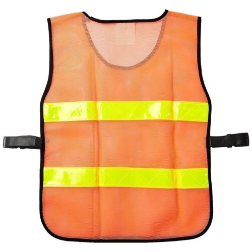 เสื้อจราจรตาข่าย รุ่น OR-6045U สีส้มแถบสีเหลือง YAMADA - Image 7