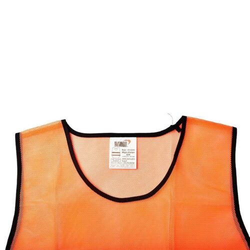 เสื้อจราจรตาข่าย รุ่น OR-6045U สีส้มแถบสีเหลือง YAMADA - Image 3