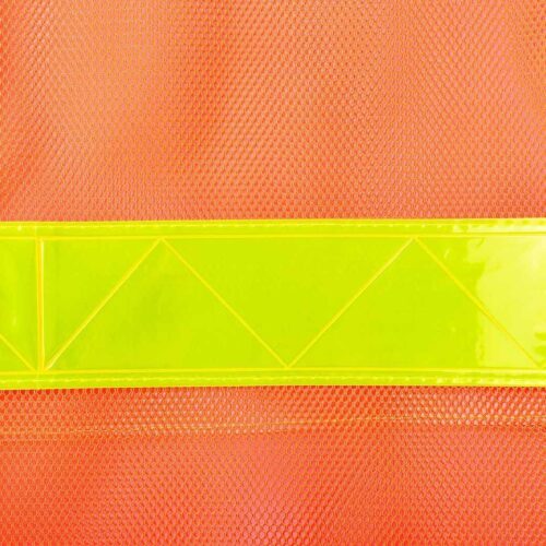 เสื้อจราจรตาข่าย รุ่น OR-6045U สีส้มแถบสีเหลือง YAMADA - Image 8