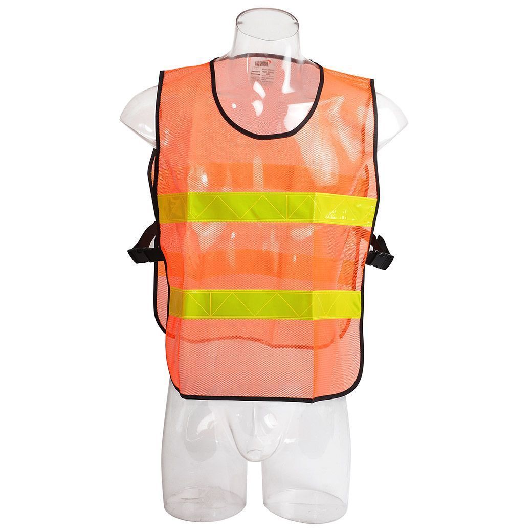 เสื้อจราจรตาข่าย รุ่น OR-6045U สีส้มแถบสีเหลือง YAMADA - Image 10