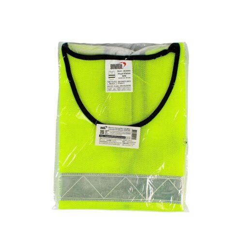 เสื้อจราจรตาข่าย รุ่น GR-6045U สีเขียวแถบสีเงิน YAMADA - Image 3
