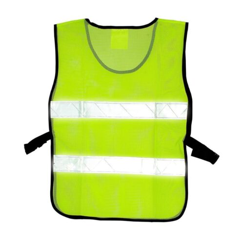 เสื้อจราจรตาข่าย รุ่น GR-6045U สีเขียวแถบสีเงิน YAMADA - Image 5