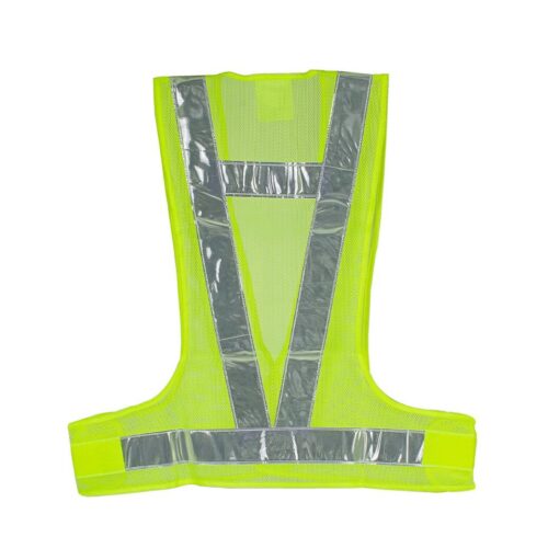 เสื้อจราจร รุ่น GR-5559V สีเขียว แถบสีเงิน YAMADA - Image 4