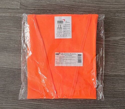 เสื้อจราจรผ้าแฟบริค รุ่น OR-6666AF สีส้ม แถบสีเงิน YAMADA - Image 3