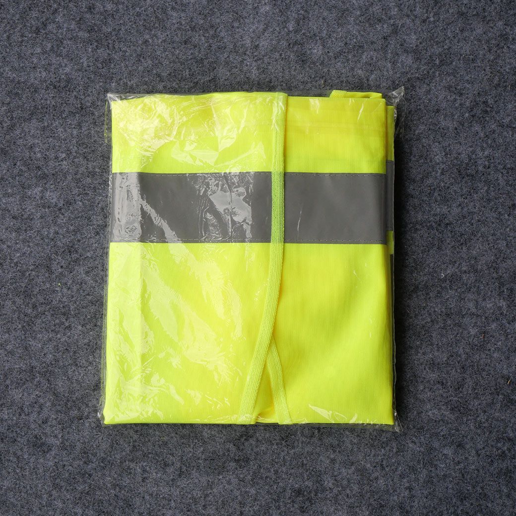 เสื้อจราจรผ้าแฟบริค รุ่น GR-6666AF สีเขียว แถบสีเงิน YAMADA - Image 2