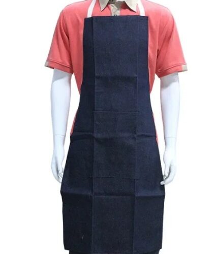 ผ้ากันเปื้อน ผ้ายีนส์ สาย Cotton แบบสายผูก