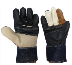 Alternative view of ถุงมือหนัง ถุงมืออเนกประสงค์ ยาว 10 นิ้ว (4คู่/แพ็ค) MMS GLOVE