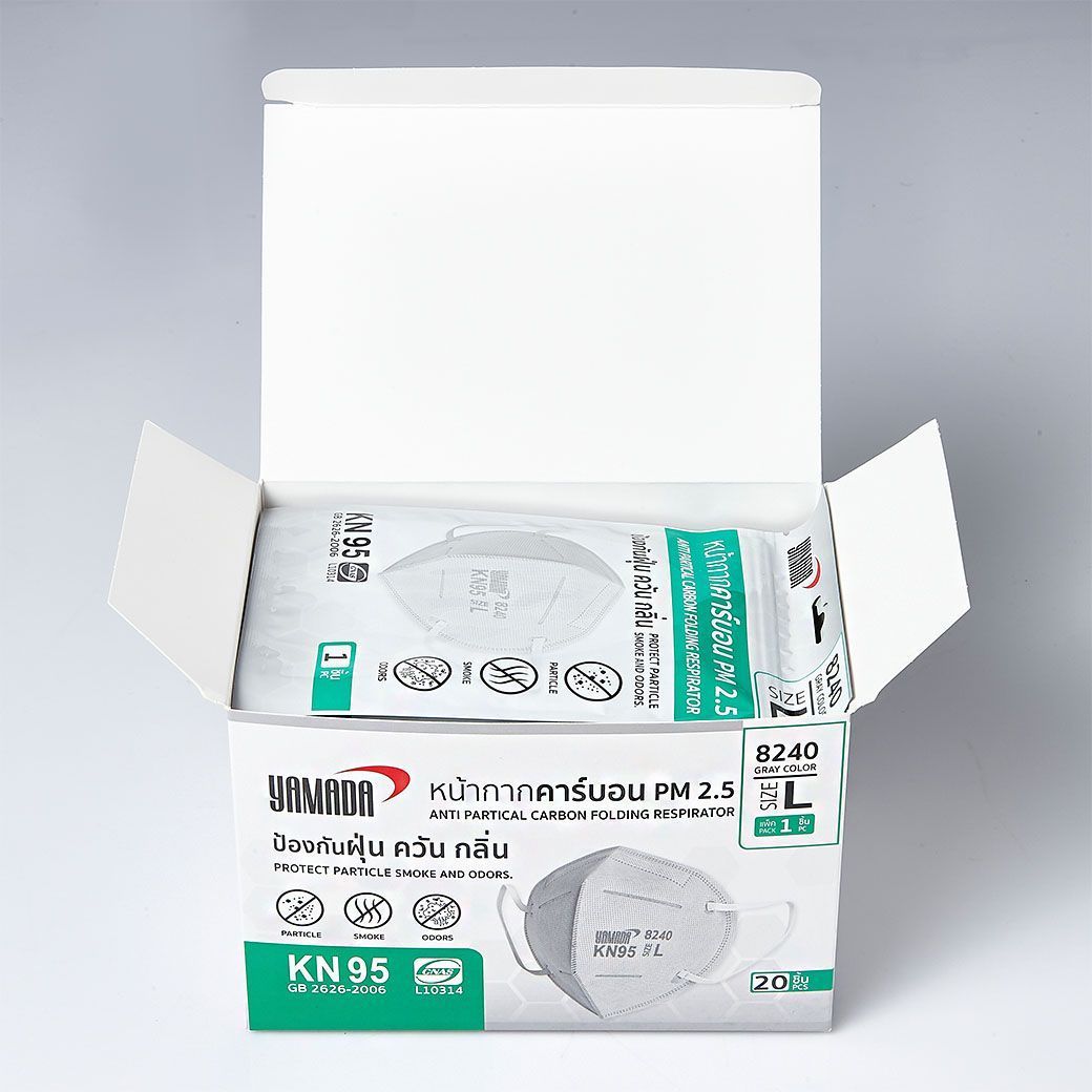 หน้ากากคาร์บอน PM 2.5 รุ่น 8240 Size L (1ชิ้น/แพ็ค) - Image 5