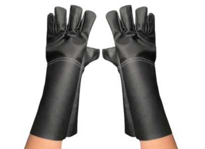ถุงมือหนังล้วนPVC 14 นิ้ว MMS GLOVE