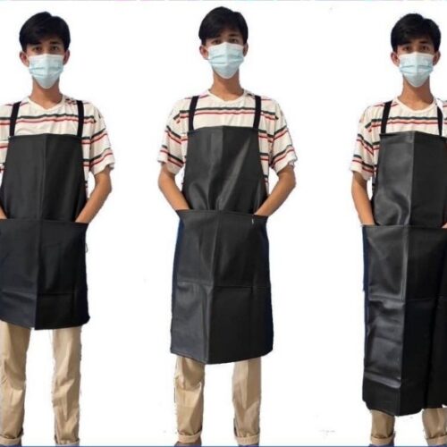 เอี๊ยมหนังPVC (คละสี) กันสารเคมี MMS GLOVE