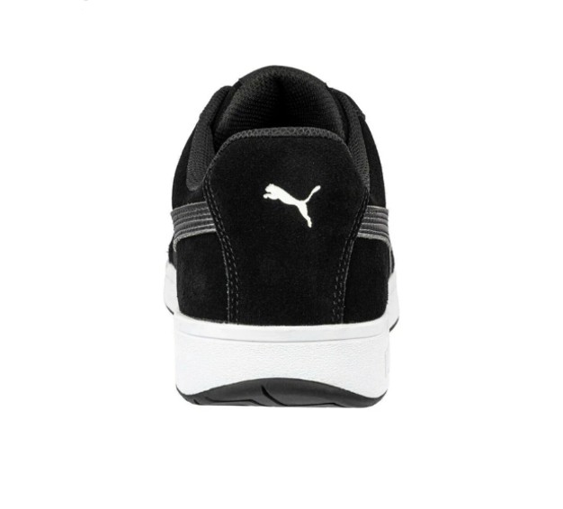 รองเท้าเซฟตี้ หนังกลับ PUMA รุ่น ICONIC BLACK LOW หุ้มส้น สีดำ - Image 2