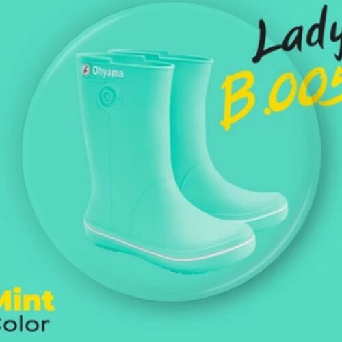 รองเท้าบูท ยางพาราเทียม(PVC เนื้อฟู) สูงขนาด 10นิ้ว รุ่น B-005 (ใส่ได้ทั้ง ชาย-หญิง) - Image 4