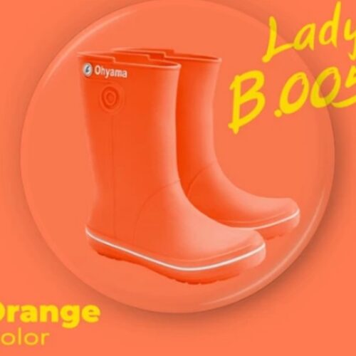 รองเท้าบูท ยางพาราเทียม(PVC เนื้อฟู) สูงขนาด 10นิ้ว รุ่น B-005 (ใส่ได้ทั้ง ชาย-หญิง)