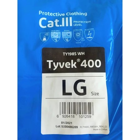 Alternative view of ชุดป้องกันละอองสารเคมี กันฝุ่น ละออง Dupont รุ่น Tyvek400