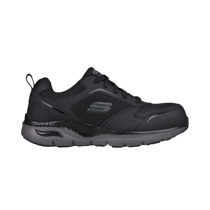 รองเท้าเซฟตี้ SKECHERS WORK สีดำ รุ่น Arch Fit SR - Angis Comp Toe - Image 5