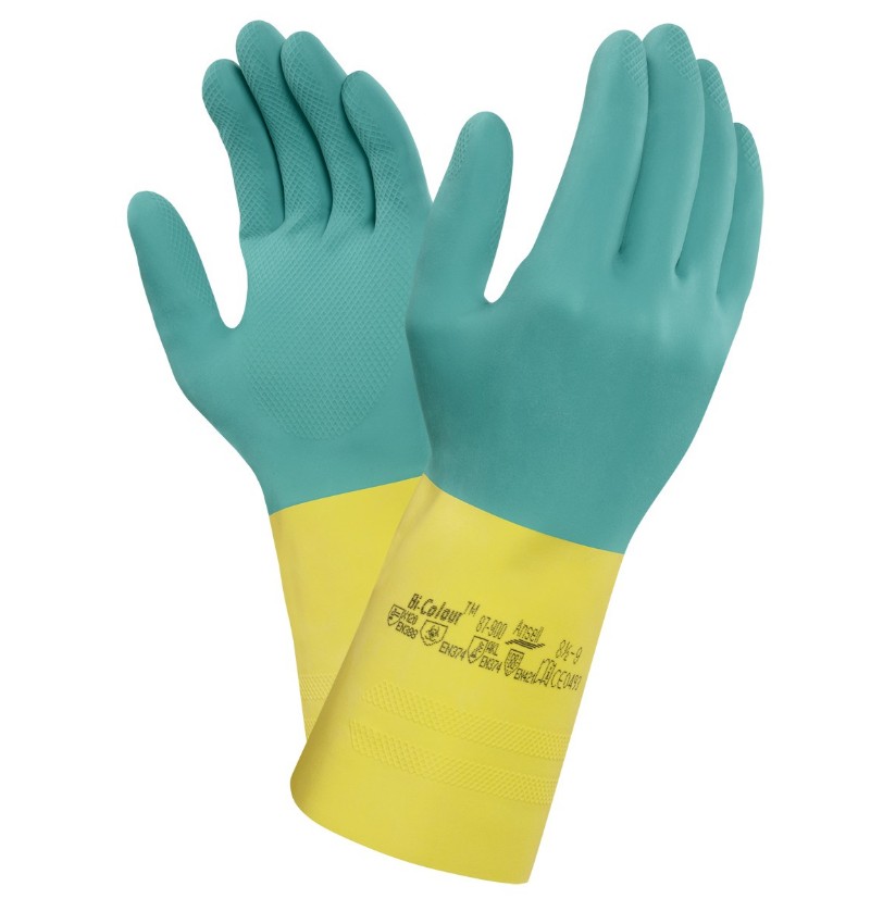 ถุงมือยาง Ansell รุ่น AlphaTec 87-900 (1คู่)