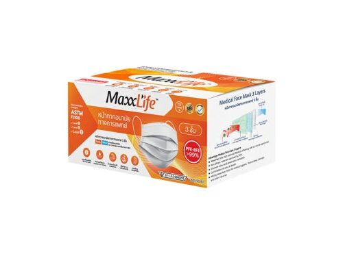 Alternative view of Maxxlife หน้ากากอนามัยทางการแพทย์ (กล่อง 50 ชิ้น)