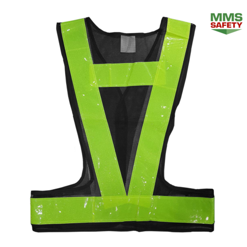 Alternative view of เสื้อกั๊กสะท้อนแสง Fluorescent สีเขียว